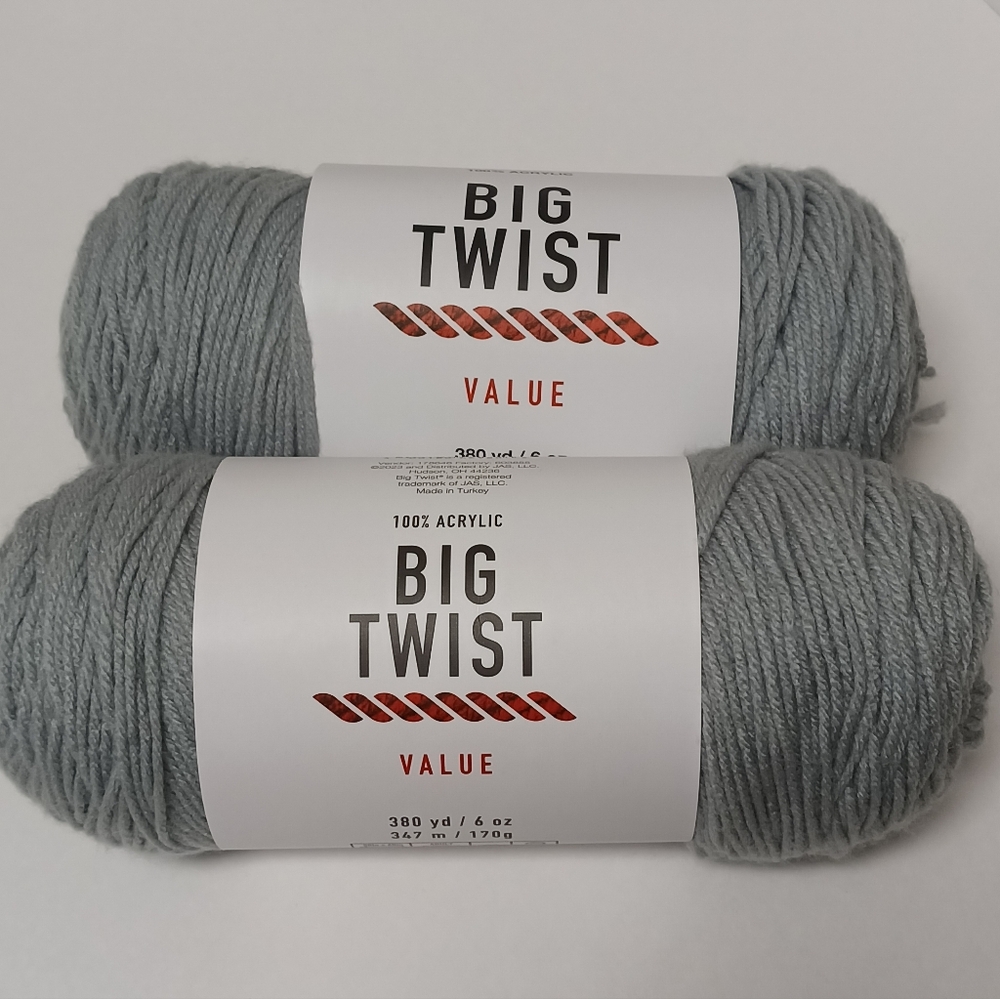 Big Twist Value Yarn in Sage 2 New Skeins